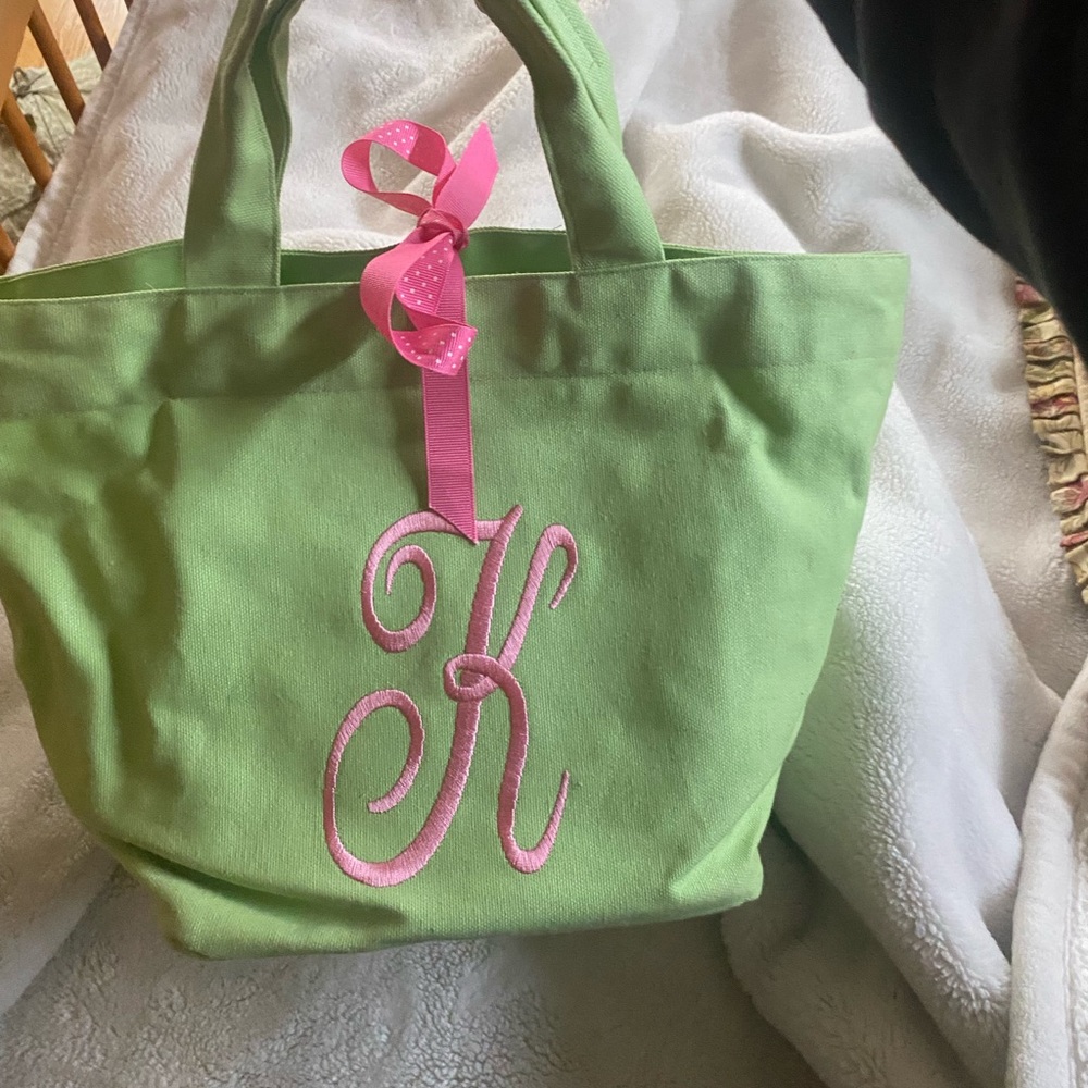 K initial monogrammed bag- NWOT
